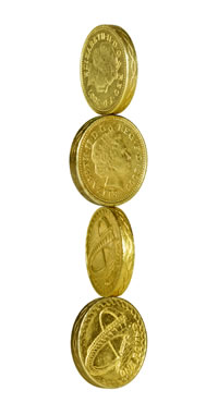 Row of coins